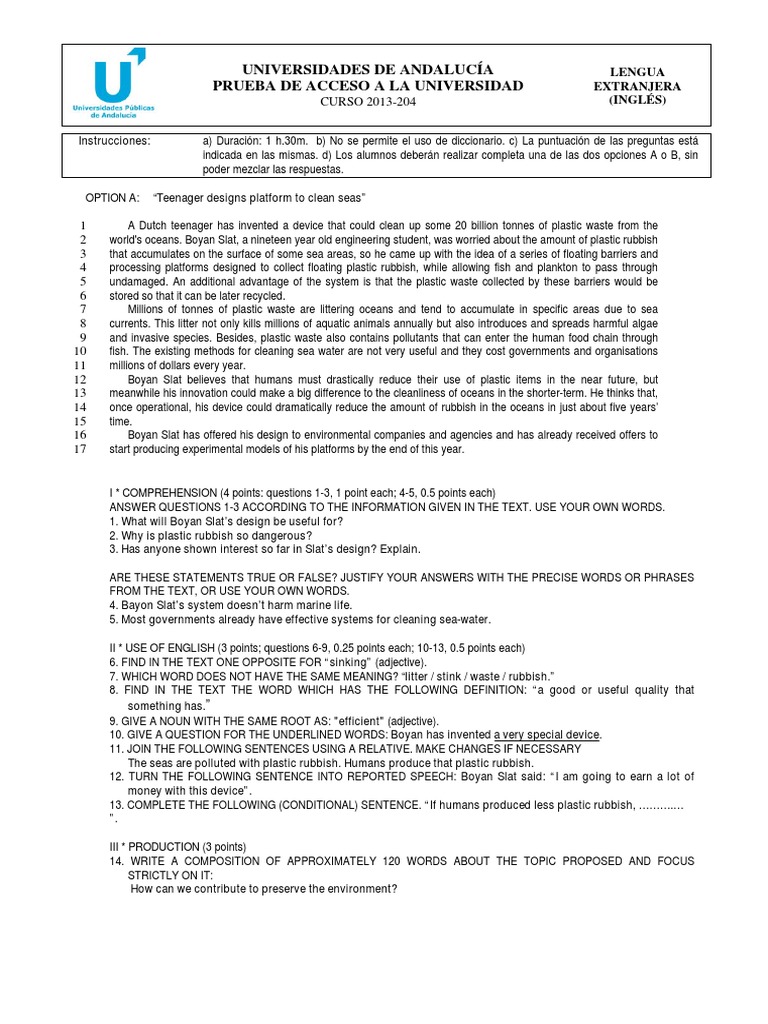 Ingles SEPT PDF Adjective Waste