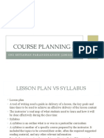 Course Planning II