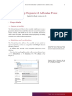 Velocity Dependent Adhesive Force