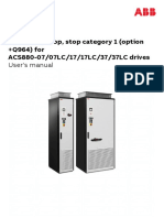 Emergency Stop, Stop Category 1 (Option +Q964) For ACS880-07/07LC/17/17LC/37/37LC Drives