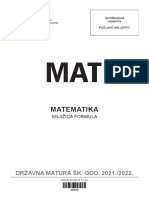 Matematika: DRŽAVNA MATURA ŠK. GOD. 2021./2022