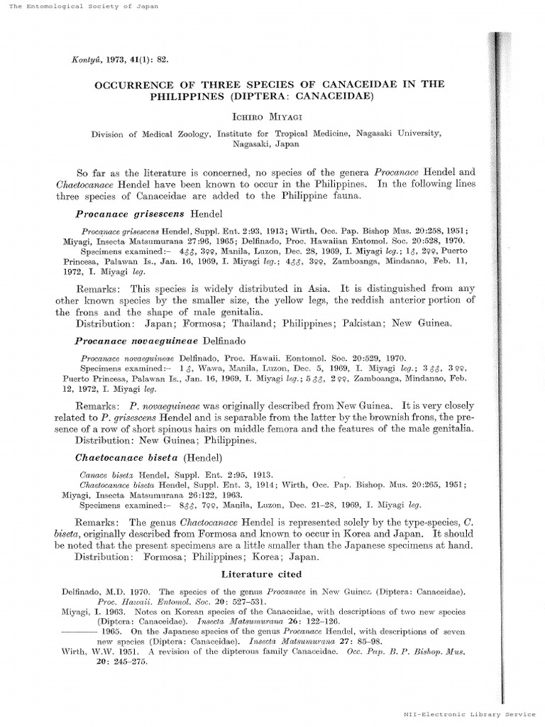 Miyagi 1973 Canaceidae in The Philippines PDF