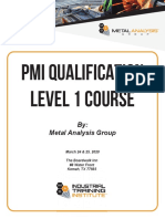 PMI Level 1 Course - 032420 - Registration Packet