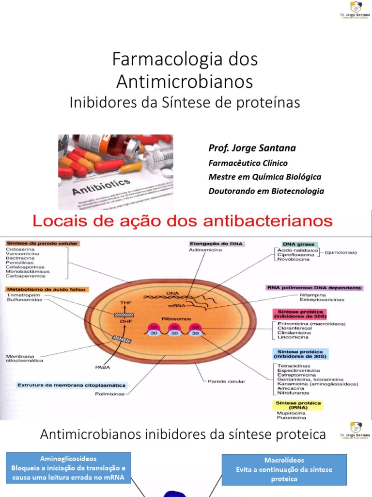 Farmacologia dos Antimicrobianos: Inibidores de Proteínas | PDF ...