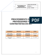 Procedimiento de Proveedores y Contratistas en SST