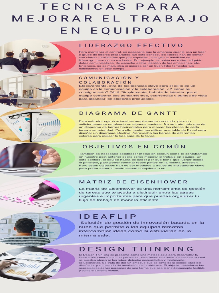Tecnicas para mejorar el trabajo en equipo | PDF | Liderazgo | El ...