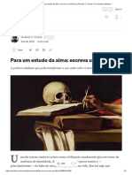 Para Um Estudo Da Alma - Escreva Um Diário, Por Ricardo Thomé, Escrevendo para O Conselho