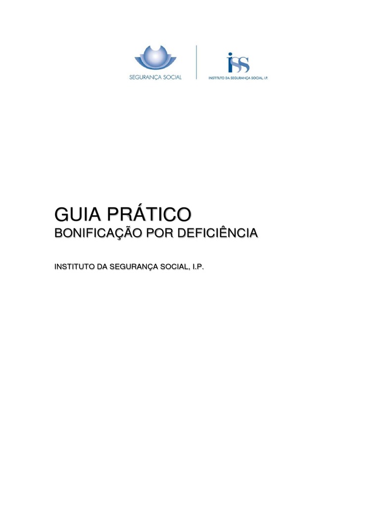 Guia Prático: Bonificação por Deficiência | PDF | Família | Deficiência