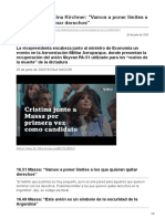 .Ar-Massa Con Cristina Kirchner Vamos A Poner Límites A Los Quieran Eliminar Derechos