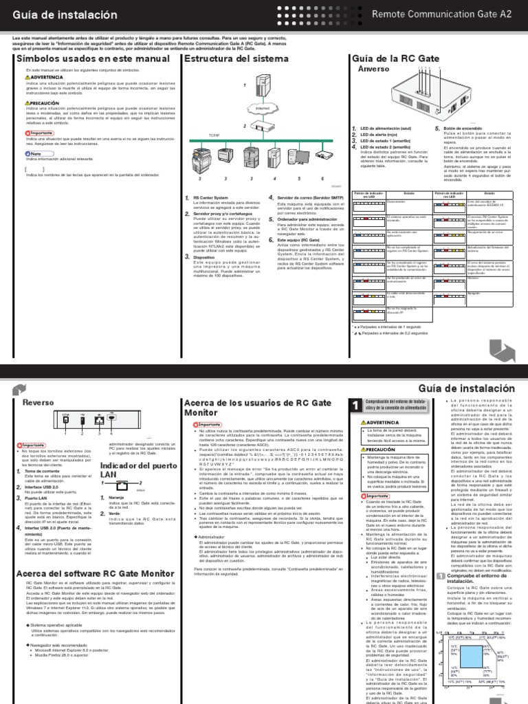 Guía de Instalación @remote | PDF | Contraseña | Ingenieria Eléctrica