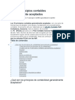 Los 15 Principios Contables Generalmente Aceptados