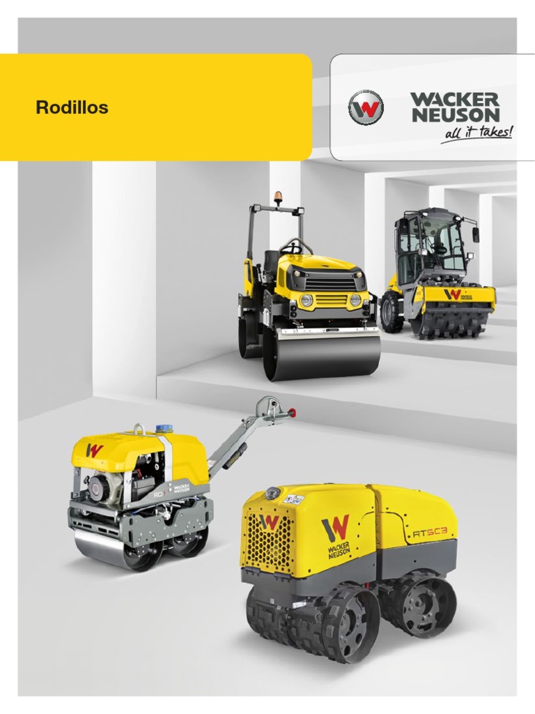 Rodillos Wacker Neuson: Calidad y Variedad | PDF | Factores humanos y ...