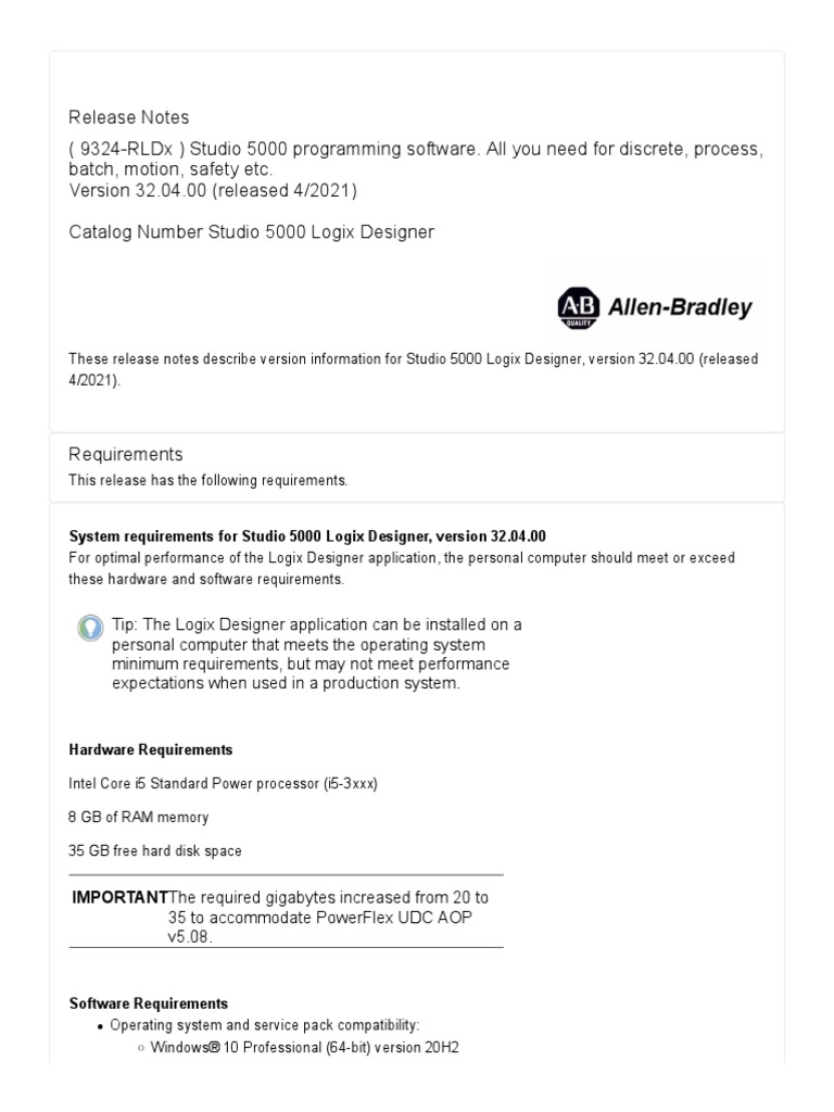 Studio 5000 requirements download free pdf microsoft windows