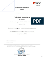 Certificado - Tecnico Paula Donoso