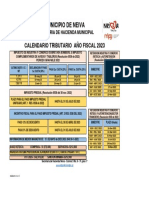 Calendario Tributario Neiva 2023