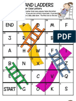 Slides and Ladders - Upper Lower Case Letters