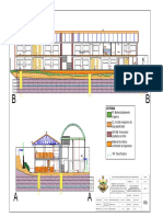 Plano de Perfiles Estratigráficos Bidimensionales, Con La Propuesta Arquitectonica.