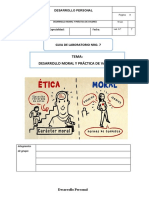 Guía de Laboratorio 7 - Desarrollo Moral y Práctica de Valores