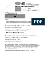 Examen Parcial Matemática Discreta A