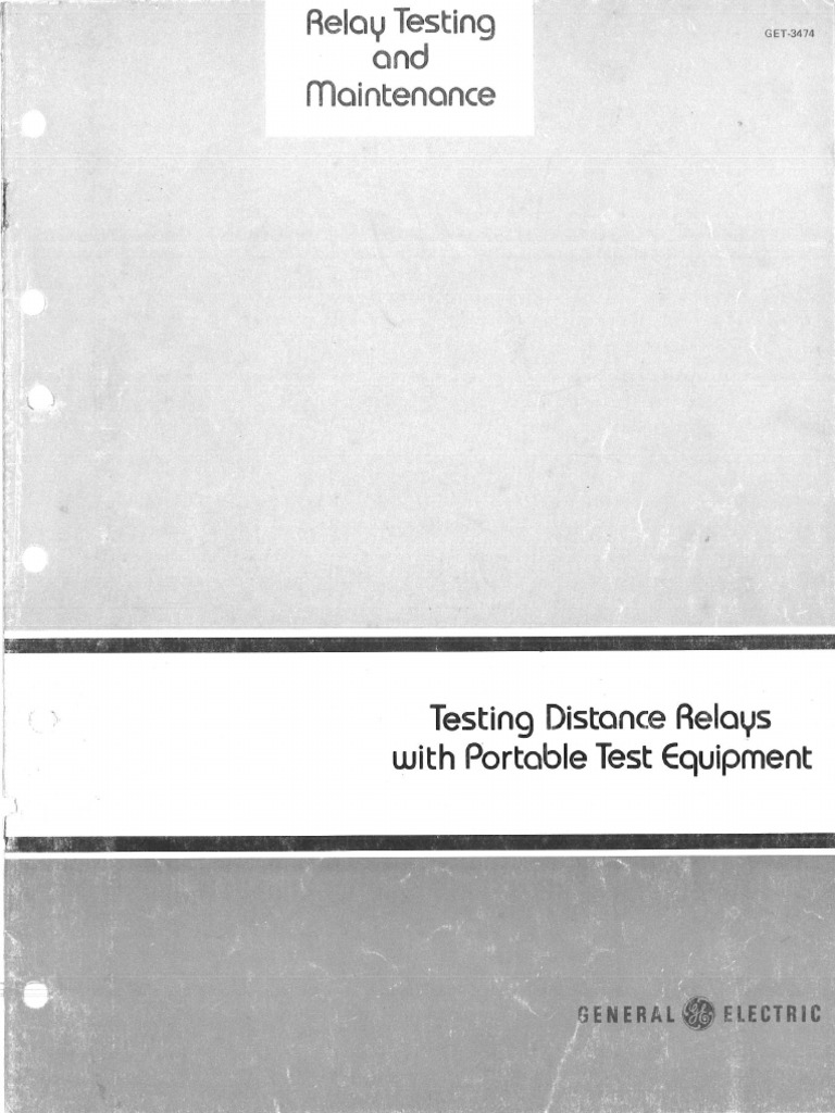 TESTING DISTANCE RELAYS WITH PORTABLE TEST EQUIPMENT PDF