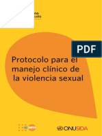 Protocolo Nacional Sobre El Manejo Clinico de La Violencia Sexual