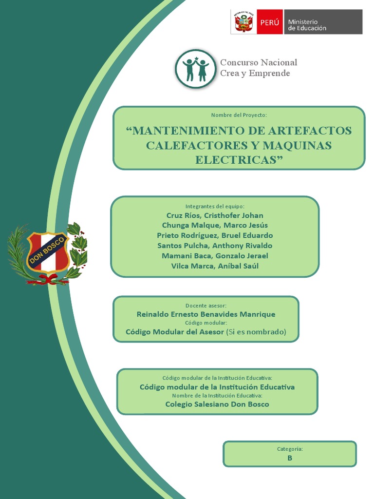 Folder Del Proyecto de Emprendimiento Completo - Cruz Rios 4a | PDF ...
