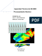3D-GEO Seismic Processing Capability 2017 - Spanish