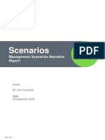 Management Scenarios Sample Report