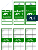 Tarjetas de Apto - Verdes (Andamios)