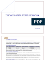 Test Automation Effort Estimation