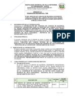 06 TDR - Servicio de Carguio Excedente de Material