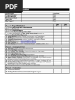 Test Lead Project Checklist