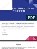 Medidas de Centralización Y Posición