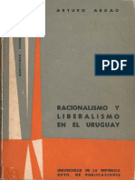 Ardao, Arturo. Racionalismo y Liberalismo en El Uruguay. Mont. - Universidad de La República, 1962
