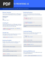 Frontend Js Cheatsheet