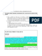 Modelo 2º Parcial de Lenguaje, Lógica y Argumentación 2023