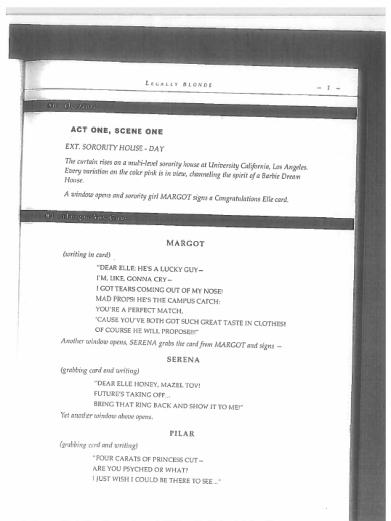 Legally Blonde Libretto Pdf