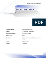 Hoja de Vida