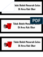 Tidak Boleh Menaruh Gelas Di Area Rak Obat