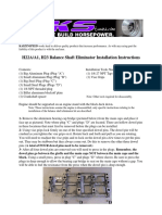 H22A H22A1 H23 Balance Shaft Eliminator Installation Instructions