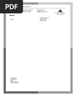 Blank Invoice