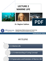 Lecture 2. Marine Life - ITK211