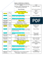 Matilda Rehersal Schedule