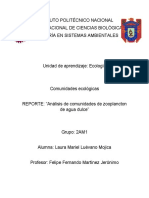 Análisis de Comunidades de Zooplancton de Agua Dulce