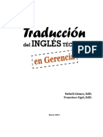 Traducción Del Inglés Técnico en Gerencia