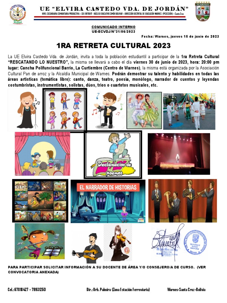 1ra Retreta Cultural 