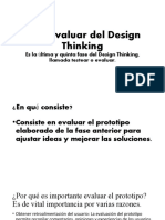Fase Evaluar Del Design Thinking