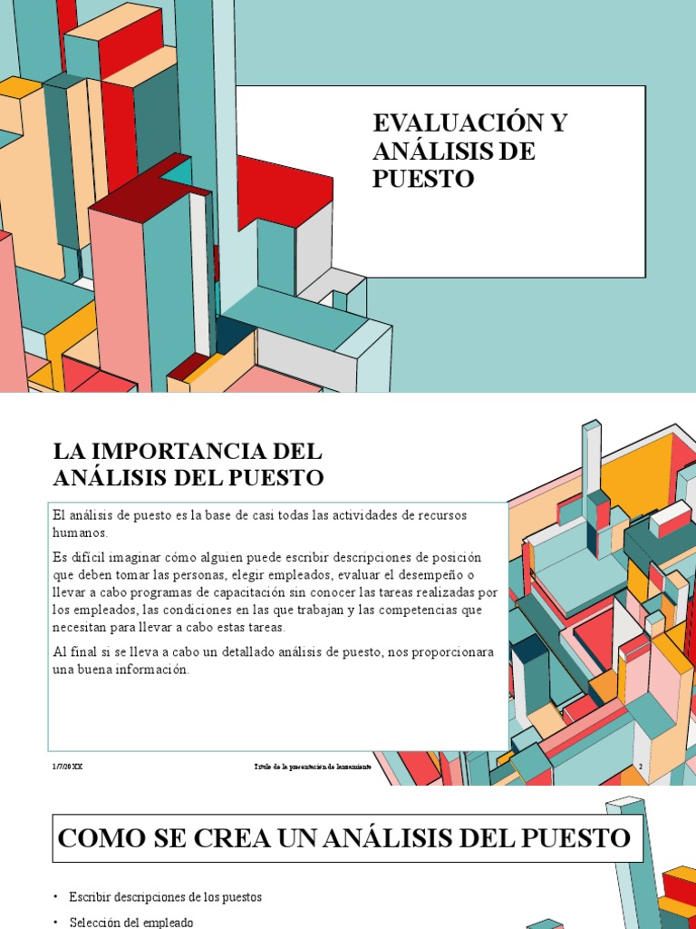 Evaluación y Análisis de Puesto | PDF | Diseño | Evaluación
