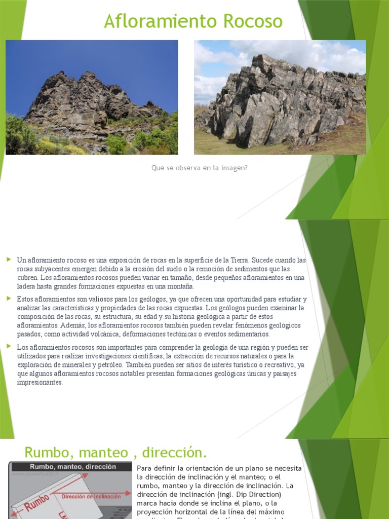 Afloramientos Rocosos en Geología | PDF | Falla (geología) | Geología