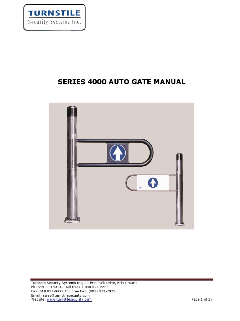 4000-Series-Auto-Gate-Manual | PDF | Security Alarm | Mains Electricity